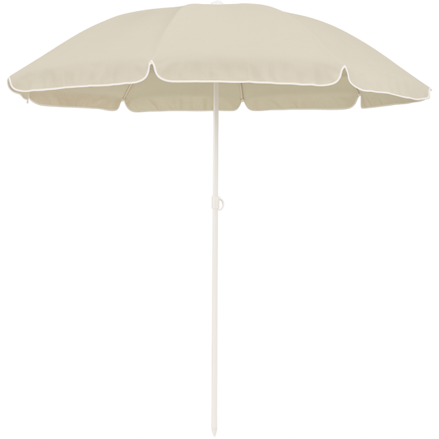 Black Forest Compact Beach Umbrella, 1.8m Beige - imagine 3