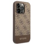 Guess GUHCP14XG4GLBR iPhone 14 Pro Max 6,7" brown hard case 4G Stripe Collection - imagine 4
