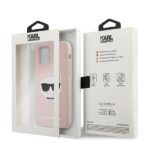 Karl Lagerfeld KLHCP12LSLCHLP iPhone 12 Pro Max 6,7" hardcase light pink Silicone Choupe - imagine 8