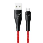 USAMS braided cable U41 microUSB 3m 2A red SJ399USB02 (US-SJ399) Fast Charge