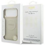 Case Guess Peony Hot Stamp MagSafe for iPhone 17 Pro Max beige - imagine 8