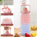 Extralink | Motivational Bottle | Water Bottle, 2000ml, Red-Blue, BUT-994 - imagine 3