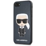 Karl Lagerfeld KLHCI8IKPUBL iPhone 7/8SE 2020 / SE 2022 hardcase blue Iconic Karl Embossed - imagine 2