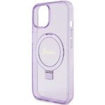 Guess GUHMP15MHRSGSU iPhone 15 Plus/ 14 Plus 6.7" purple hardcase Ring Stand Script Glitte - imagine 6