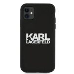 Karl Lagerfeld KLHCN61SLKLRBK iPhone 11 6,1" / Xr Silicone Stack Logo black - imagine 3