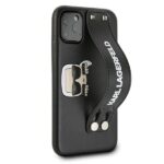 Karl Lagerfeld KLHCN58HA2BK iPhone 11 Pro black hardcase Iconic Hand Strap - imagine 5