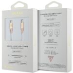 Guess GUCCLALRGDD cabel USB-C - USB-C1.5m Fast Charging light gold Ebossed Logo - imagine 2