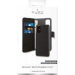 Puro Wallet Detachable Huawei P40 Pro 2 in 1 black HWP40PBOOKC3BLK - imagine 4