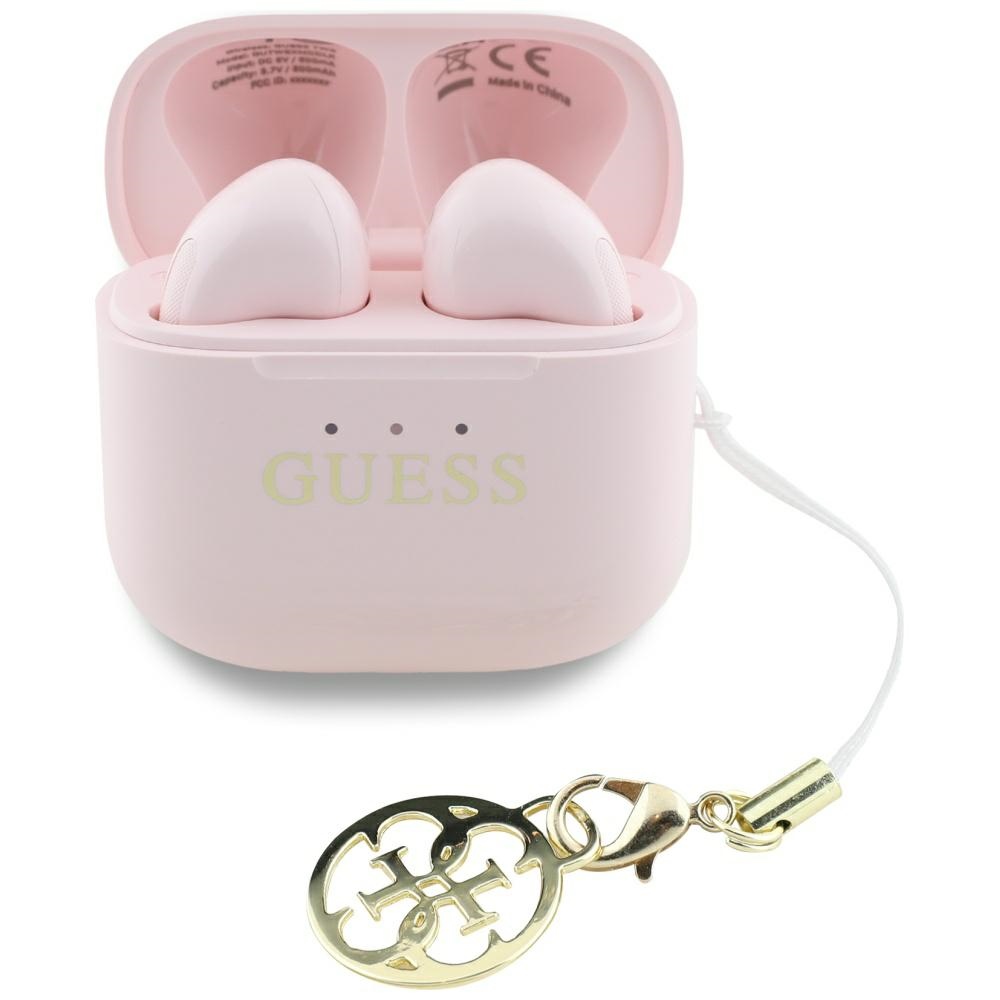 cps-2808492a6d4ea875736d2675b3fe9518-2025-12-07-02-57-54 TWS headphones Guess Glossy Effect Printed Classic Logo & Charm pink - imagine 1
