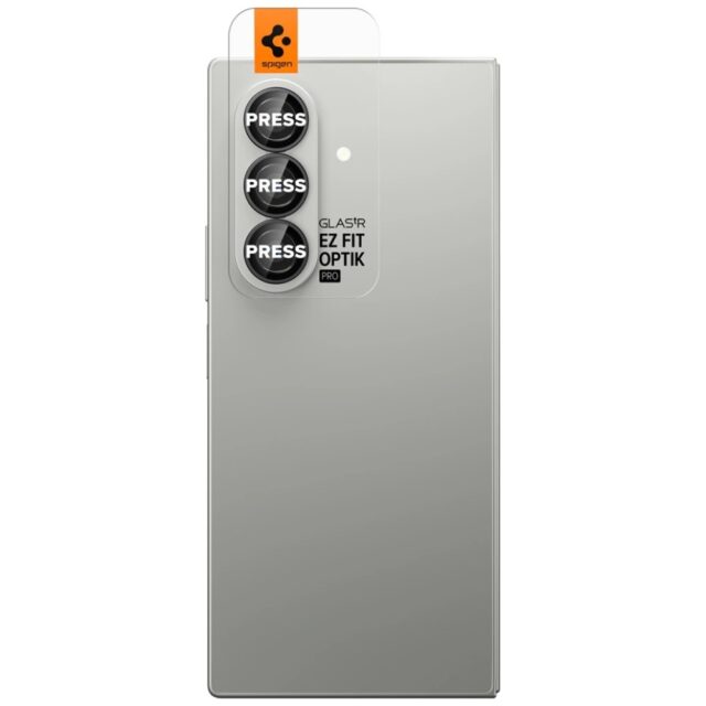Glass on lens camera Spigen Optik Pro HD Glas.TR EZ FIT 2pcs for Samsung Galaxy Z Fold7 black - imagine 4