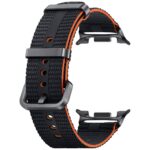 Band Samsung Athleisure for Galaxy Watch8 / Watch8 Classic (S/M) dark gray - imagine 3