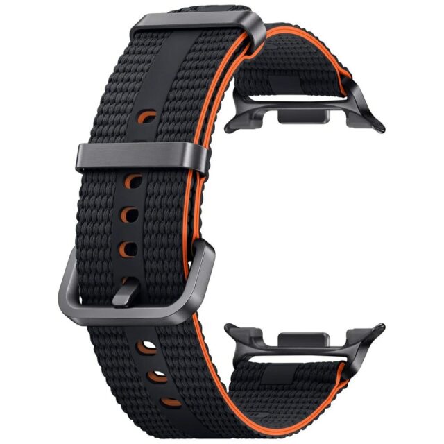 Band Samsung Athleisure for Galaxy Watch8 / Watch8 Classic (S/M) dark gray - imagine 3