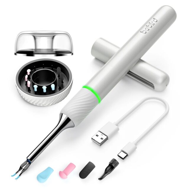 Bebird Note5 Pro Arctic White Ear Cleaning Otoscope with Camera, 1080p