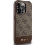 Guess GUHCP15LG4GLBR iPhone 15 Pro 6.1" brown hardcase 4G Stripe Collection - imagine 4