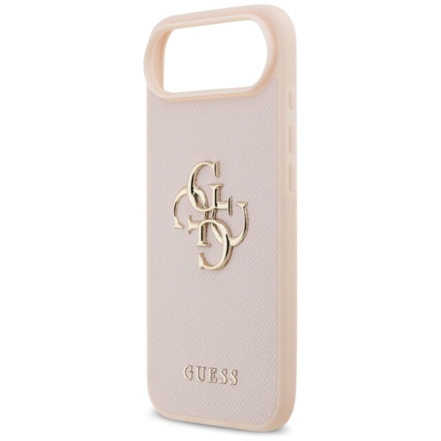 Guess Grained Big 4G & Classic Logo Case for iPhone Air Pink - imagine 6