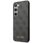 Guess GUHCS23SG4GFGR S23 S911 grey hardcase 4G Metal Gold Logo - imagine 2