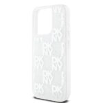DKNY DKHCP15LLCPEPT iPhone 15 Pro 6.1" white hardcase Liquid Glitter Multilogo - imagine 6
