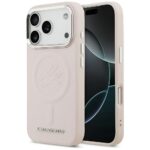 Karl Lagerfeld Initial & Metal Logo MagSafe Case for iPhone 17 Pro Max Pink