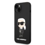 Karl Lagerfeld KLHCP14MSNIKBCK iPhone 14 Plus / 15 Plus 6,7" hardcase black Silicone Ikonik - imagine 2