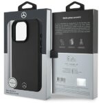 Mercedes MEHMP16X23RBARK iPhone 16 Pro Max 6.9" black hardcase Textured And Plain Leather MagS - imagine 8