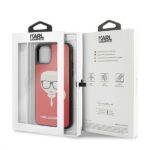 Karl Lagerfeld KLHCN61DLHRE iPhone 11 6,1" / Xr red Iconic Glitter Karl`s Head - imagine 7