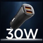 Spigen Essential EV302 Car Charger 30W 2xUSB-A Black - imagine 5
