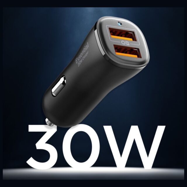 Spigen Essential EV302 Car Charger 30W 2xUSB-A Black - imagine 5