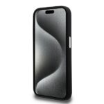 Karl Lagerfeld KLHCP15LSCMSMVK iPhone 15 Pro 6.1" black hardcase Silicone Metal Script Logo - imagine 5