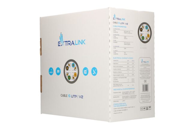 Extralink CAT6 UTP (U/UTP) V2 Indoor | Twisted pair | 305M - imagine 3