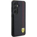 Ferrari FEHCS24SN3DUR S24 S921 black hardcase Carbon Printed Line - imagine 4