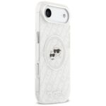 Karl Lagerfeld IML Glitter Karl & Choupette Heads Logo MagSafe Case for iPhone Air Gray - imagine 4