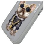 Nimmy case iPhone 16 6.1" gray Glasses Cool Dog - imagine 7