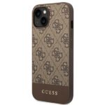 Guess GUHCP14SG4GLBR iPhone 14 / 15 / 13 6.1" brown hard case 4G Stripe Collection - imagine 2