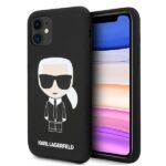 Karl Lagerfeld KLHCN61SLFKBK iPhone 11 6,1" / Xr hardcase black Silicone Iconic
