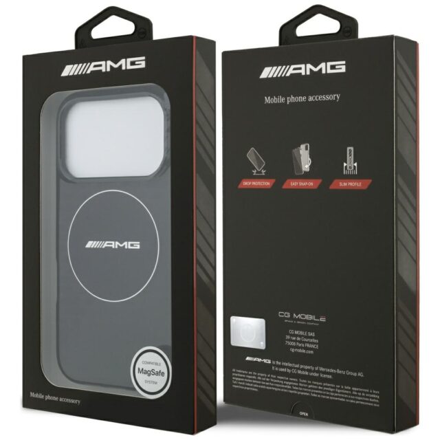 Case AMG Double Layer Transparent        Smocked MagSafe for iPhone 17 Pro black - imagine 8