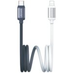 Cable USAMS Bicolor Series SJ757 PD 30W  USB-C/Lightning 1.2m black and white