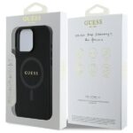 Guess GUHMP16XPSAHMCK iPhone 16 Pro Max 6.9" black hardcase Saffiano Classic Logo MagSafe - imagine 8