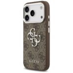 Case Guess 4G Big 4G Classic Logo for  iPhone 17 Pro brown silver - imagine 2