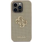 Guess GUHCP15LPSP4LGD iPhone 15 Pro 6.1" gold hardcase Perforated 4G Glitter - imagine 3