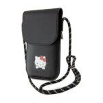 Hello Kitty HKOWBSKCDKK Black Leather Handbag with Daydreaming Cord