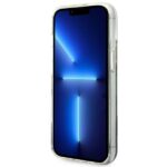 Guess GUHCP14SLFLSB iPhone 14 / 15 / 13 6.1" blue hardcase Flower Liquid Glitter - imagine 5