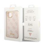 Guess GUHCP14SHG4SHP iPhone 14 / 15 / 13 6.1" pink hard case 4G Vintage Gold Logo - imagine 8