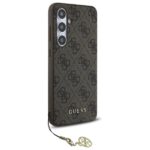 Guess GUHCS24FEGF4GBR S24 FE S721 brown hardcase 4G Charms Collection - imagine 3