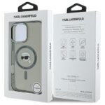 Karl Lagerfeld KLHMP16XHLSKIK iPhone 16 Pro Max 6.9" black hardcase IML Metal Karl Head MagSaf - imagine 8