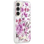 Guess GUHCS23SHCFWST S23 S911 white hardcase Flower Collection - imagine 4