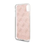 Guess GUHCPXPCU4GLPI iPhone X/Xs pink hard case 4G Glitter - imagine 4