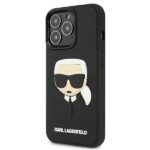 Karl Lagerfeld KLHCP13LKH3DBK iPhone 13 Pro / 13 6,1" black hardcase 3D Rubber Karl`s Head - imagine 2