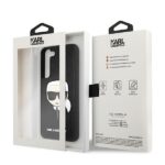 Karl Lagerfeld KLHCS22SSAKHBK S901 S22black hardcase Saffiano Ikonik Karl`s Head - imagine 8