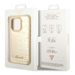 Guess GUHCP14LHGCRHD iPhone 14 Pro 6,1" gold hardcase Croco Collection - imagine 8