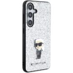 Karl Lagerfeld KLHCS24MGCNPSG S24+ S926 silver hardcase Fixed Glitter Ikonik Logo Metal Pin - imagine 4